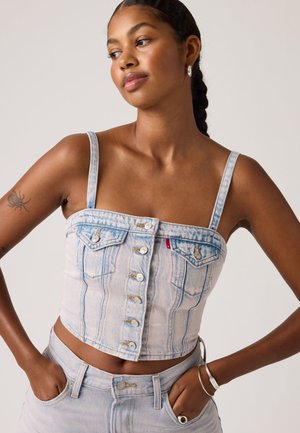 DENIM TUBE - Top - denim