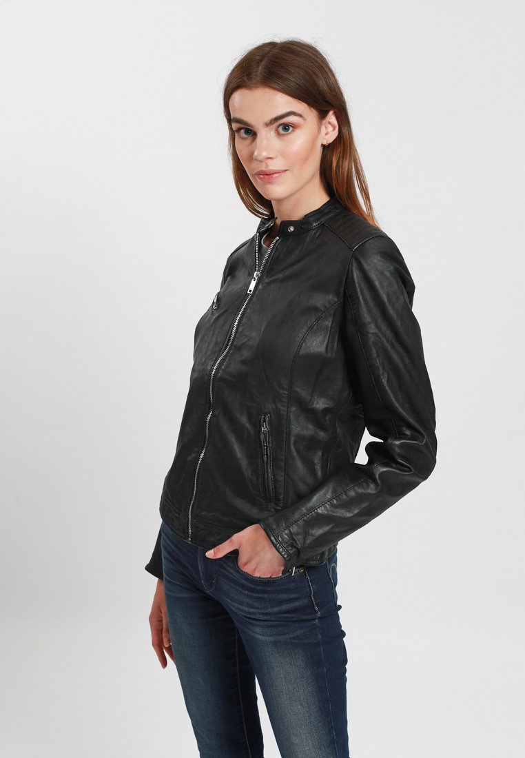 Lee Cooper Leren jas zwart Lee Cooper Leren jas zwart