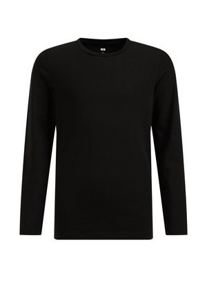 WE Fashion Tops ar garām piedurknēm - black