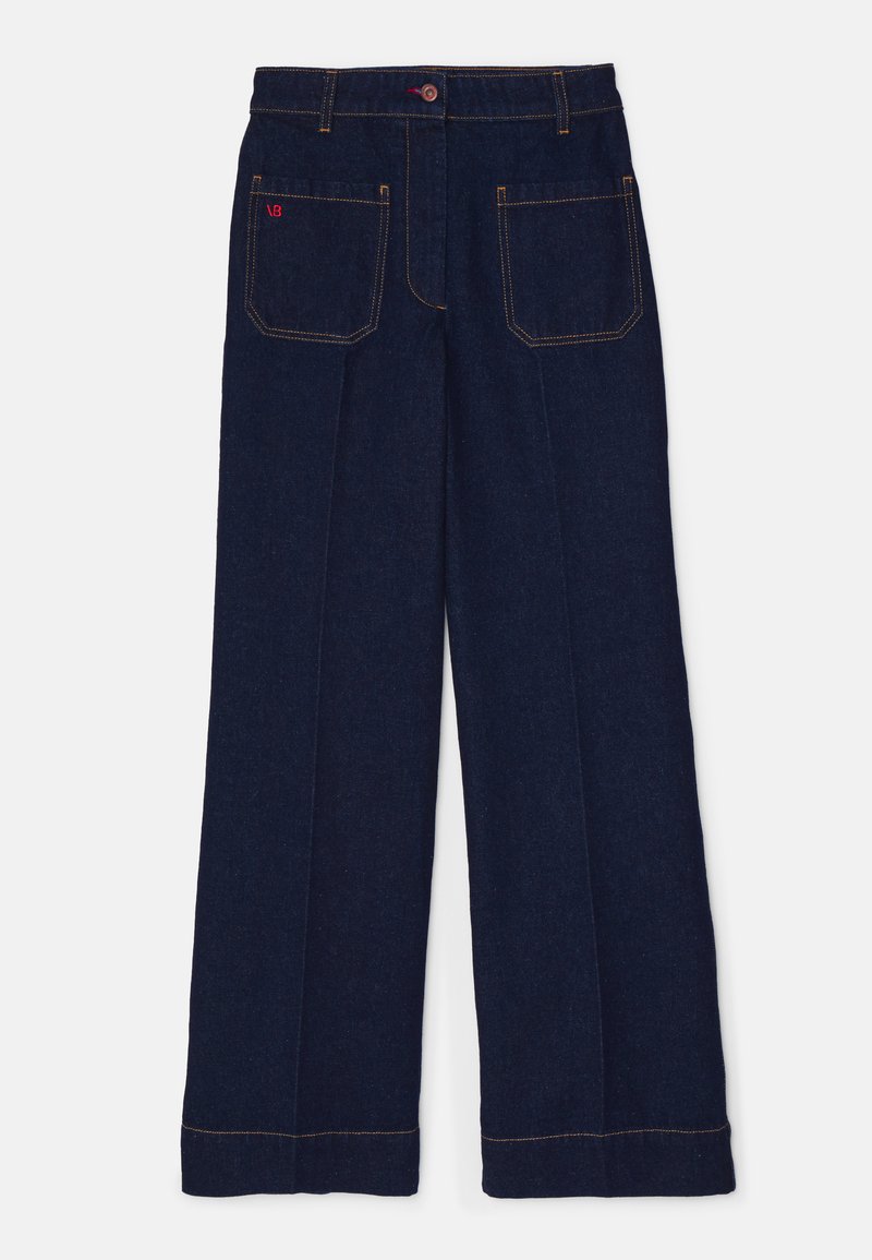 Victoria Beckham Flared Jeans donkerblauw denim