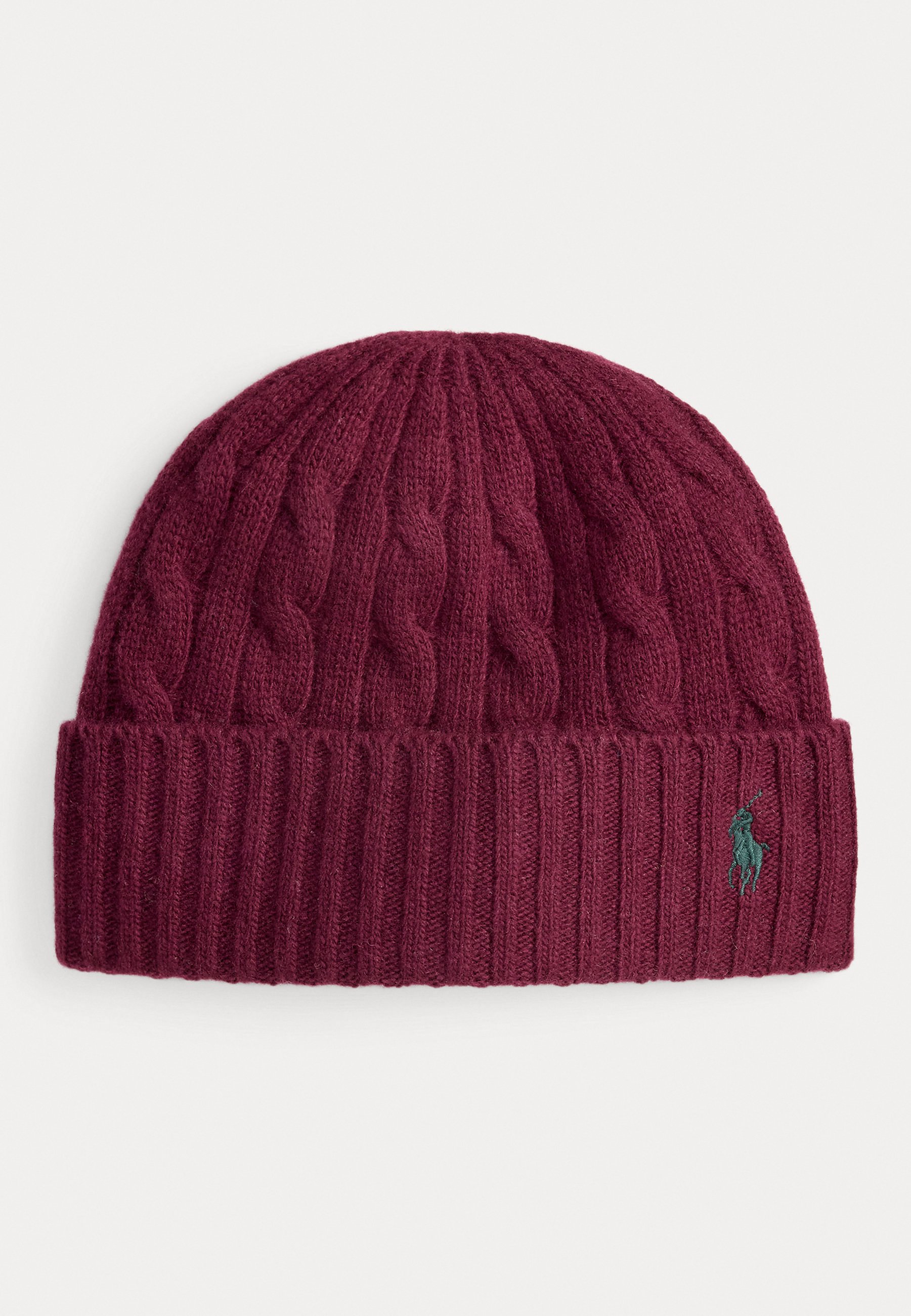 RALPH LAUREN RIBBED BEANIE. BURGUNDY Polo Ralph Lauren COLD WEATHER UNISEX - Beanie - aged wine  main image 2
