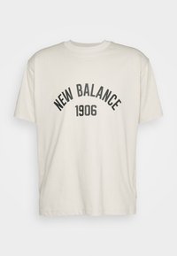 New Balance T-shirt med print - mottled light grey