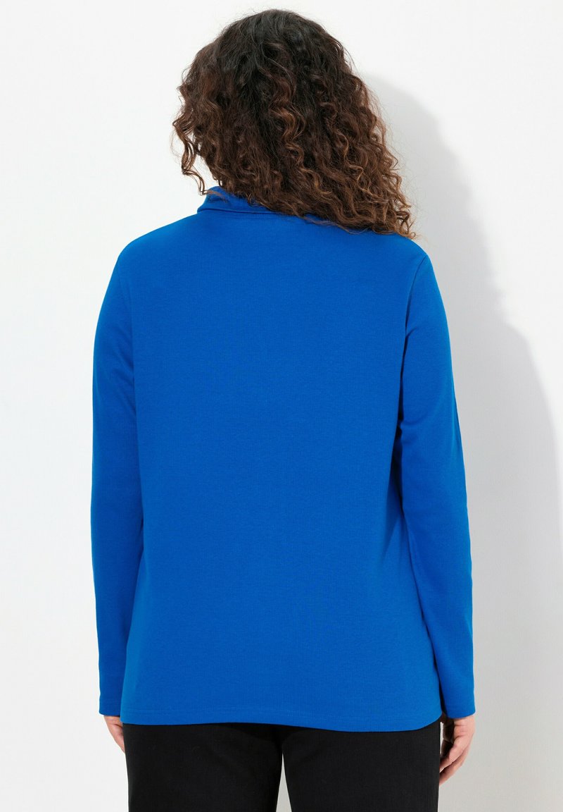 Longsweater Ulla Popken Donna - Posteriore Lungo, Linea A, Colletto Alto, 100% Cotone