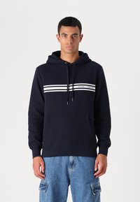 Tommy Hilfiger - CENTRAL CHEST STRIPE HOODY UNISEX - Sudadera - desert sky Imagen en miniatura 1