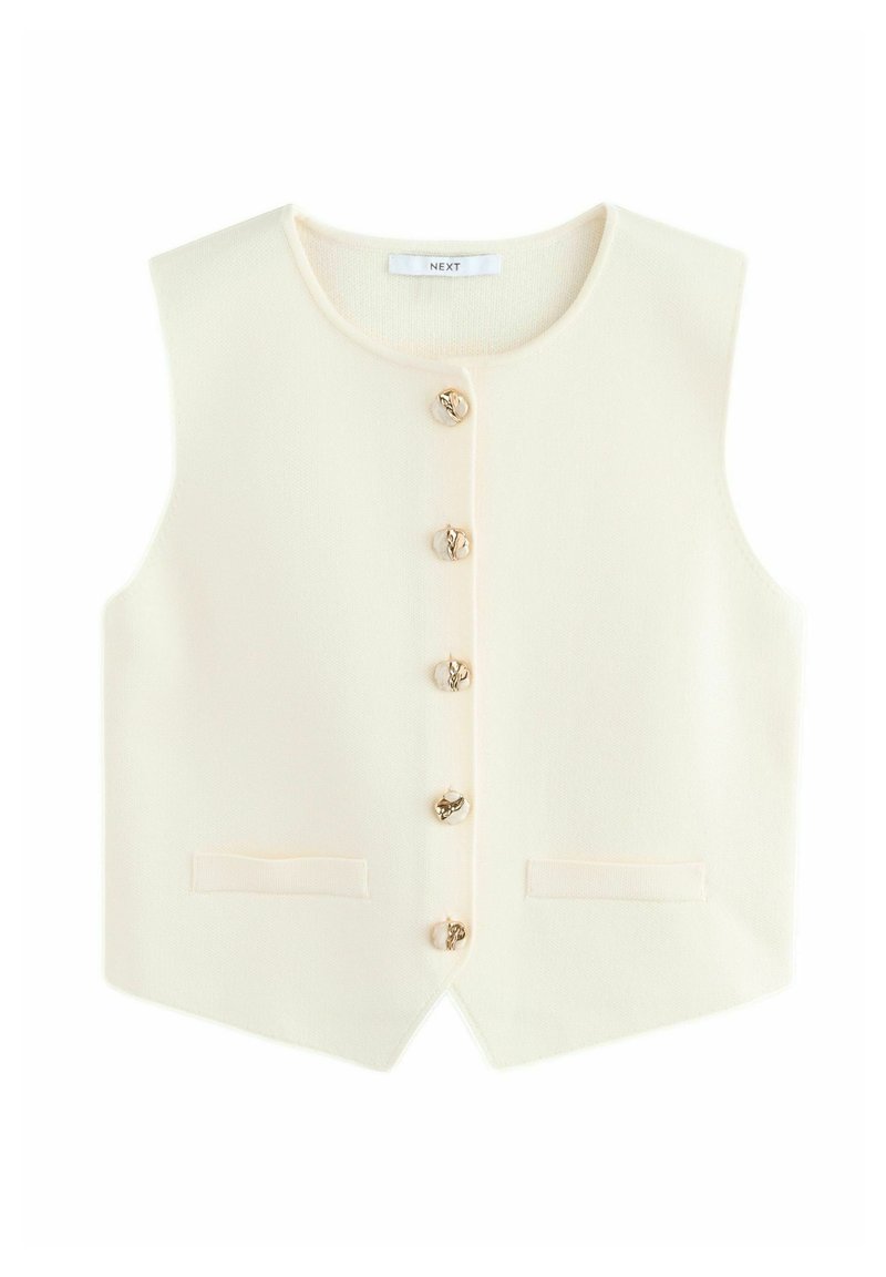 Next REGULAR FIT - Vest - white ecru