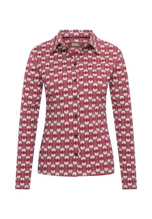 WORK TO DO - WITH PRINT - Hemdbluse - bordeaux