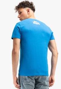 Lonsdale NORMALE PASSFORM LOGO - T-Shirt print - royal blue white