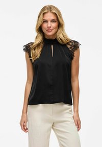VILA MIT KURZEN ÄRMELN VISIMPLY  - Blūze - black