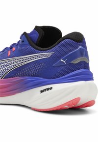Puma DEVIATE NITRO - Laufschuh Straße - lapis lazuli sunset glow