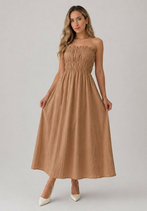 Kebello, ROBE - Robe longue - marron