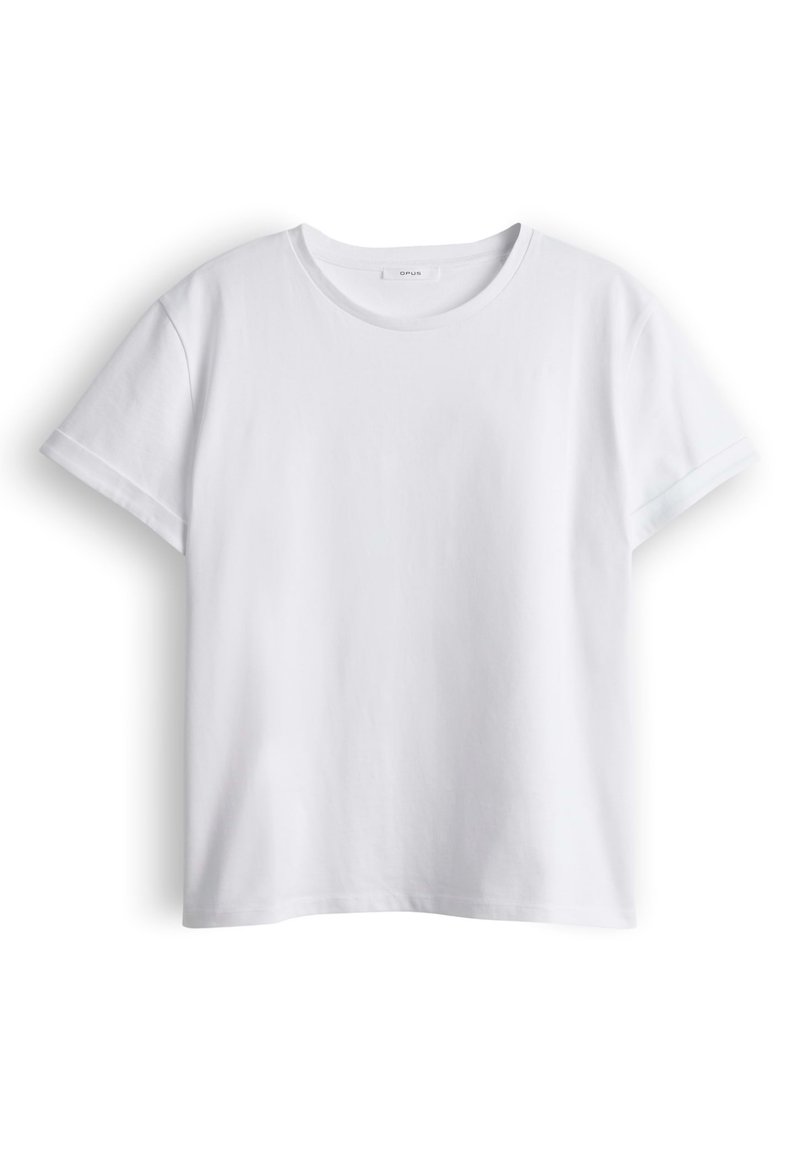 OPUS KURZARM SONZI - T-shirt basic - white/wit - Zalando.nl