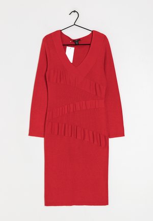 Gebreide jurk - red
