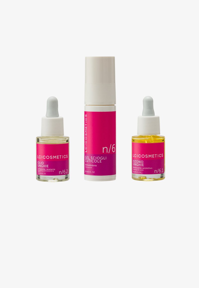 LCI Cosmetics - LCI COSMETICS NAIL SET NAILS AND CUTICLE OILS - HEALTHY NAILS - Kit unghie - transparent, Ingrandire