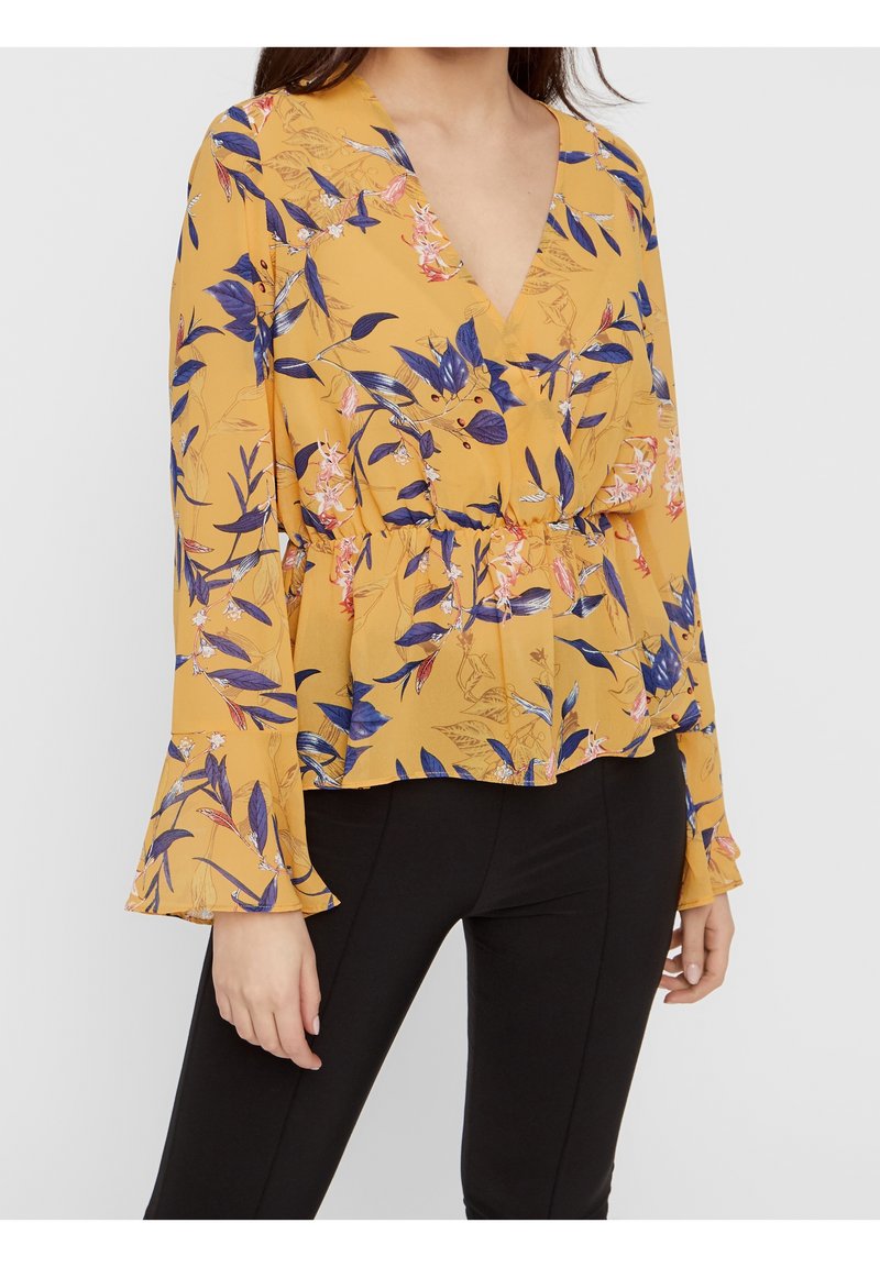 Pieces Blouse - gold-coloured