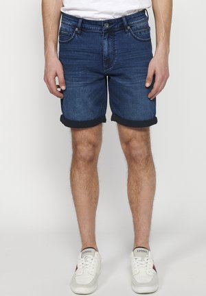 Koroshi STRECTH REGULAR BERMUDA - Short en jean - azul osc dark blue