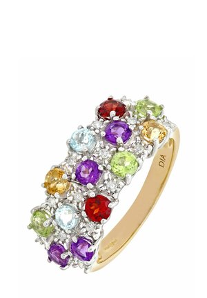 DIAMOND MULTI GEM - Prsteň - yellow gold