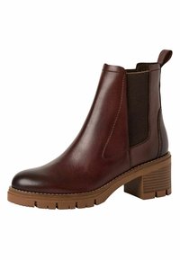 Marco Tozzi Bottines à plateau - chocolate