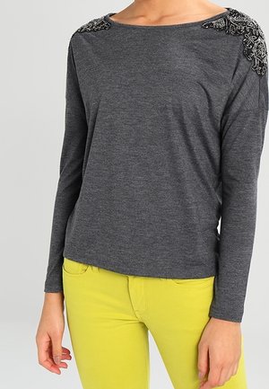 T-shirt à manches longues - mottled dark grey