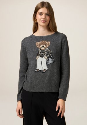 Oltre CON INTARSIO - Strickpullover - grigio