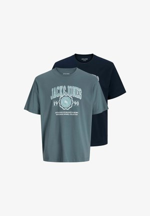 PLUS SIZE 2ER-PACK LOGO - Nyomott mintás póló - sky captain