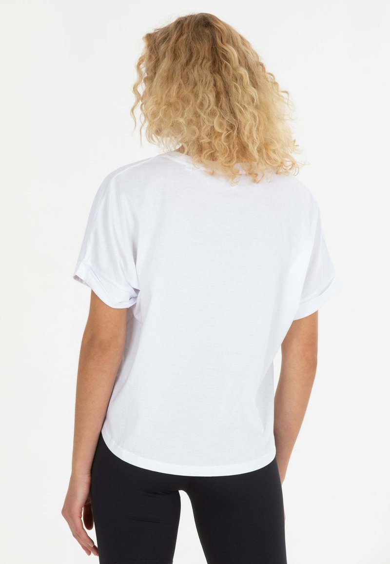 Damen T-Shirts | Shiva Diva MIT ABSTRAKTEN PRINT AUS T-Shirt print weiß - MH00434 Damen T-Shirts | Shiva Diva MIT ABSTRAKTEN PRINT AUS T-Shirt print weiß - MH00434