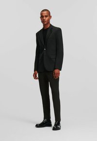 KARL LAGERFELD CLASSIC FIT PUNTO - Oblekové nohavice - dark grey m