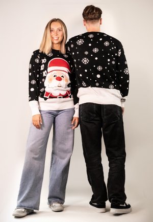 CHRISTMAS - SANTA - Strickpullover - black