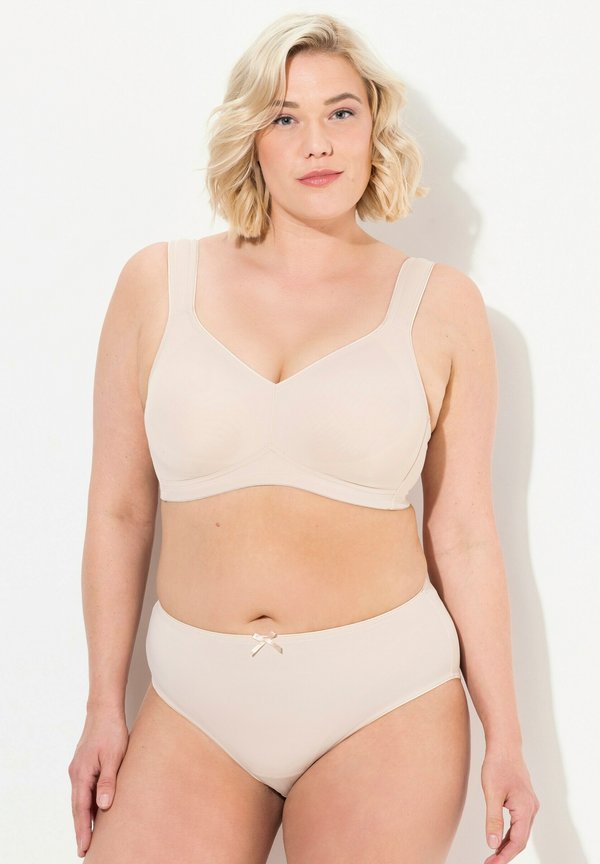 GROSSE GRÖSSEN 2-ER PACK, OHNE BÜGEL, VORGEFORMTE CUPS - T-Shirt BH - beige