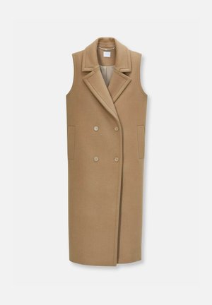 MADELEINE MIT KUSCHELIGEM ÄRMELLOSE IM LOOK - Weste - caramel