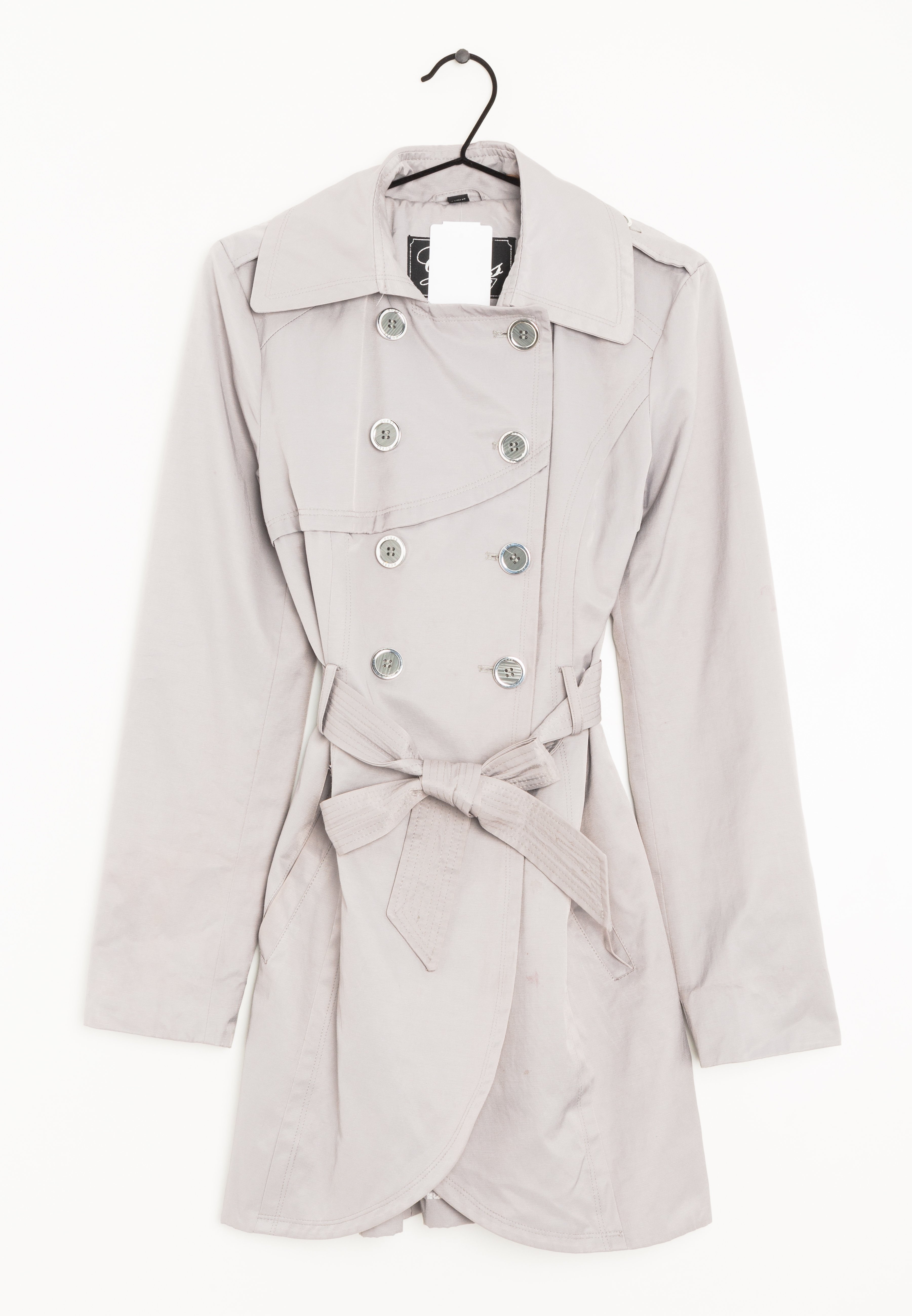 guess pink trench coat