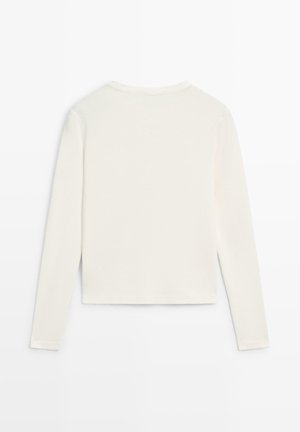 Massimo Dutti MELANGE - Top s dlouhým rukávem - beige