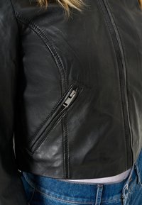 MIA - Leather jacket - schwarz