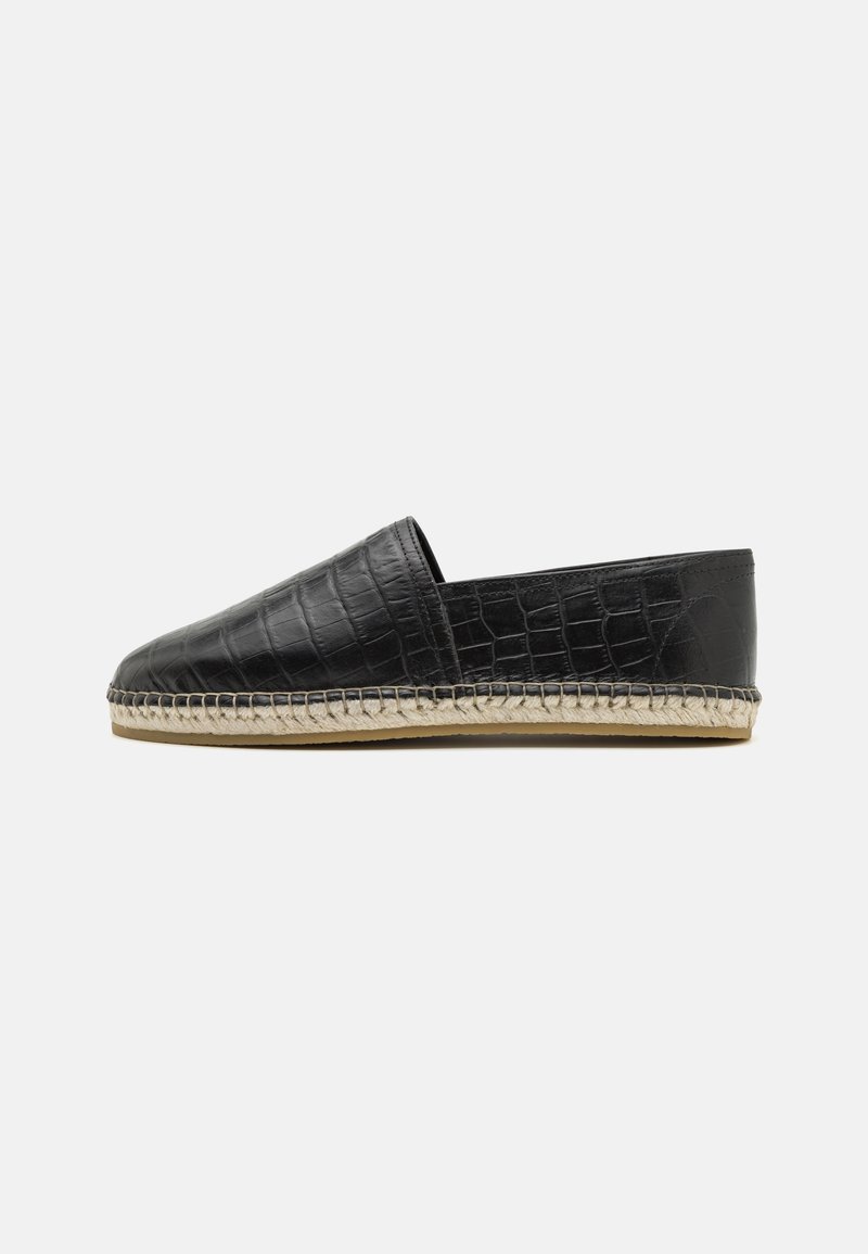 Zign LEATHER - Espadrilles - black