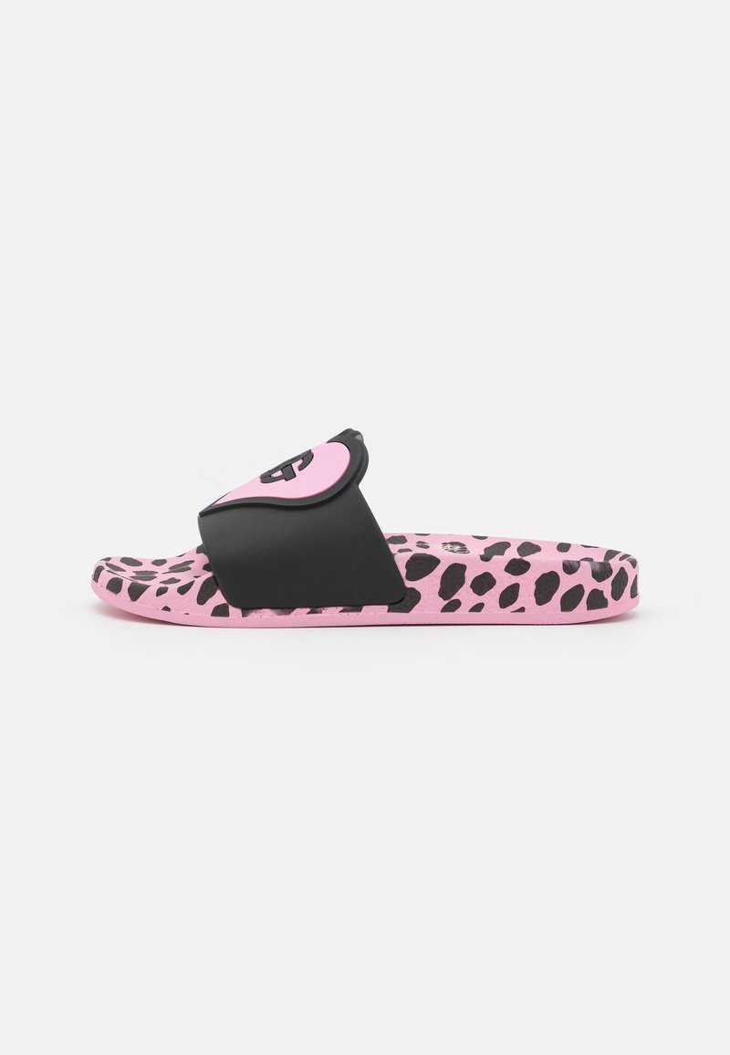Damen Zehentrenner | Blugirl CHIC Pantolette flach bonbon/black/rosa - BS04496 Damen Zehentrenner | Blugirl CHIC Pantolette flach bonbon/black/rosa - BS04496