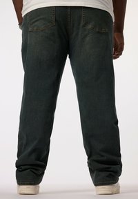 STHUGE BAUCHFIT BAGGY DIRTY 5-POCKET - Relaxed fit -farkut - blue denim
