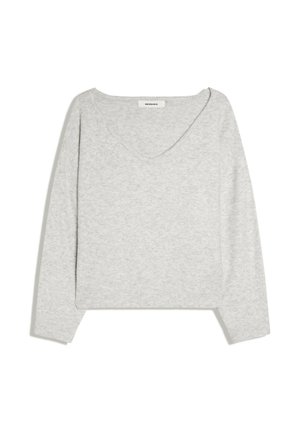 Bershka, SOFT TOUCH V-NECK - JUMPER - Pullover - grey