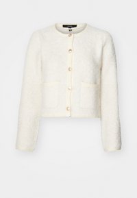 VMMEZA O NECK BUTTON CARDIGAN - Strickjacke - birch/gold-coloured