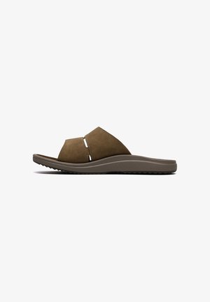 Clarks, CLARKS LIFESTYLE-SCHUHE M BRINKLEY SLIDE - Pantolette flach - sand g