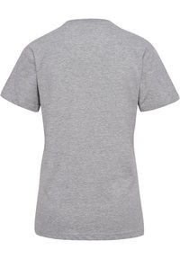 Grå kortærmet t-shirt med rund halsudskæring. Blød tekstur og klassisk pasform, med et enkelt design uden grafik eller accenter.