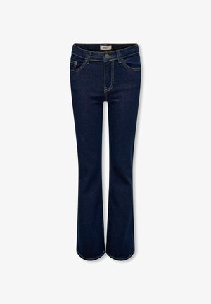 MIT WEITEM BEIN KOGJUICY MITTLERE TAILLE WEITER - Džinsi ar paplatinātiem galiem - dark blue denim