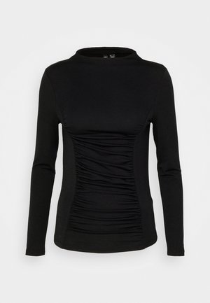 Pieces, PCMAXA MOCK NECK - Langærmet T-shirt - black