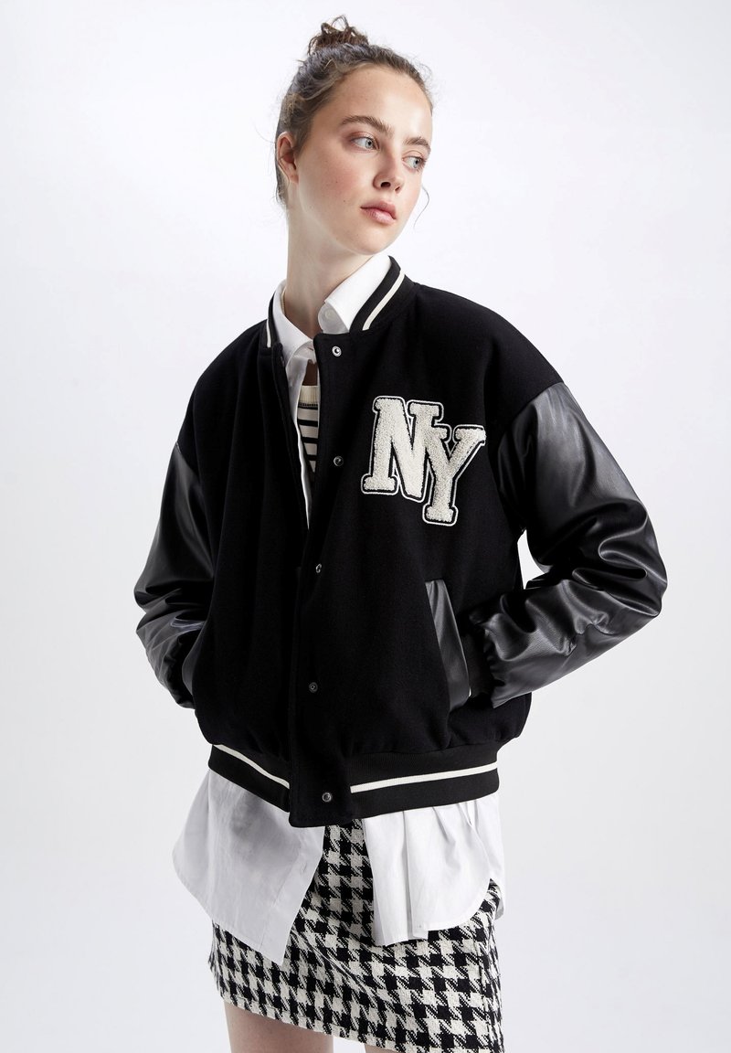 DeFacto REGULAR FIT Bomberjacke black/schwarz Zalando.at