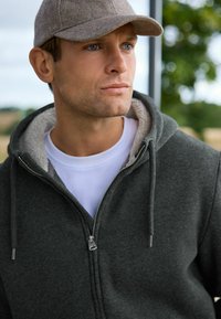Next BORG LINED HOODIE  - Ľahká bunda - slate grey
