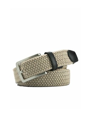 Gevlochten riem - beige