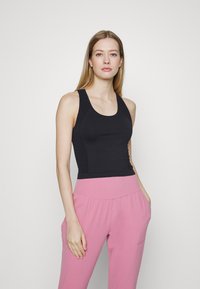 Sweaty Betty - ATHLETE CROP SEAMLESS WORKOUT TANK - Top - black Miniatuurafbeelding 1