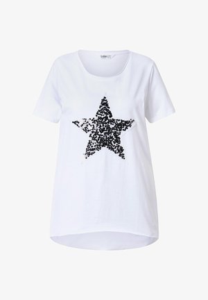 Angel of Style, A-LINIE PAILLETTEN-STERN - T-shirt con stampa - snow white