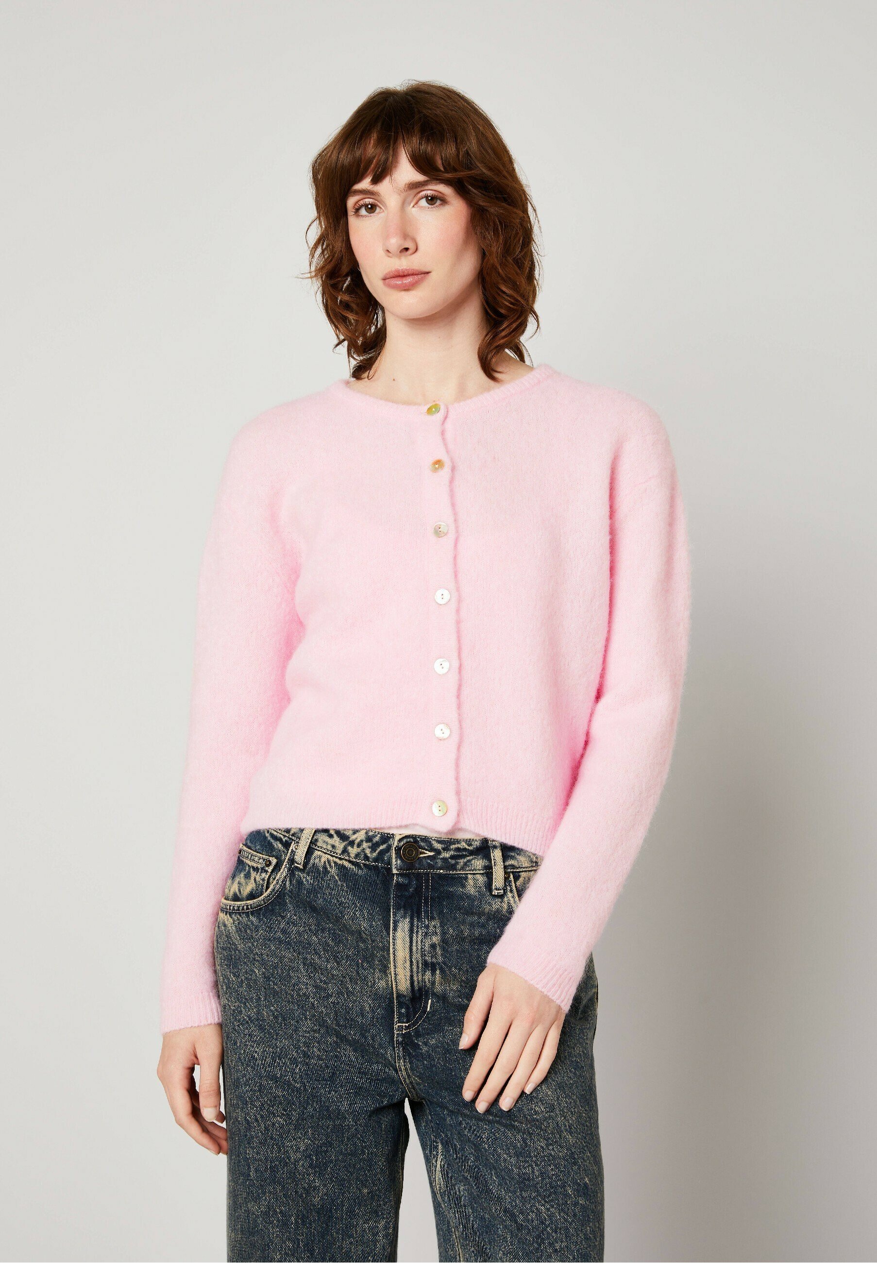 American Vintage VITO Cardigan dragee chine/light pink Zalando