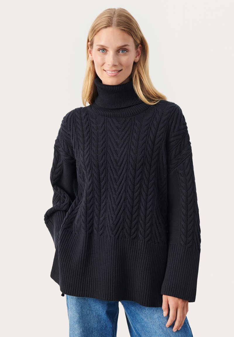 Striktrøje 'Kjellerup' - Dark Navy