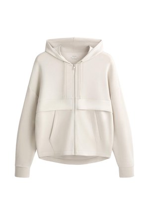 OYSHO, SOFT-TOUCH MODAL ZIP-UP - Sweat zippé - sand