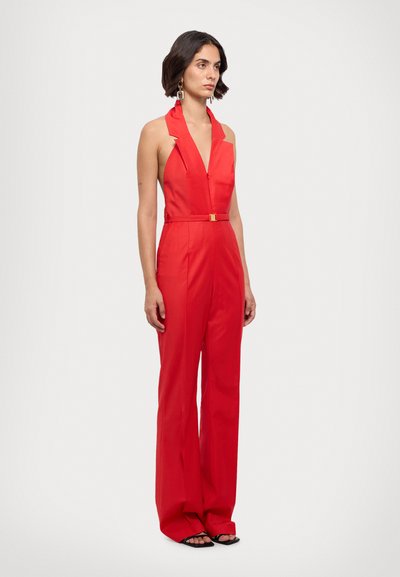 Materiel BUCKLE BELT JUMPSUIT - Kezeslábas - red
